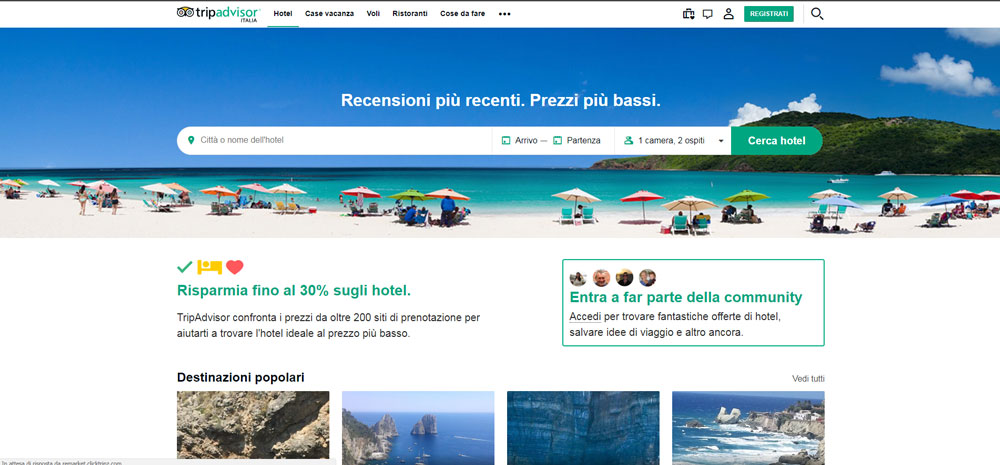 tripadvisor il motore di ricerca per i tuoi viaggi