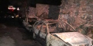 Valle Caudina, doppio rogo: in fiamme due auto e un container