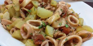 Totani e patate, una ricetta di mare e terra per le Feste di Natale