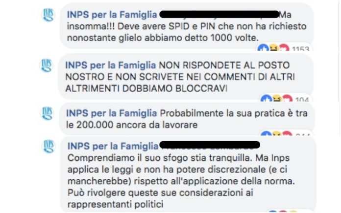 Reddito di cittadinanza, il social media manager dell'INPS prende in giro