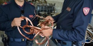 Polizia, sequestrate dieci tonnellate di rame: tre denunce