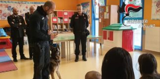 Ospedale Moscati: Carabinieri visitano reparto di Pediatria col cane Pirat