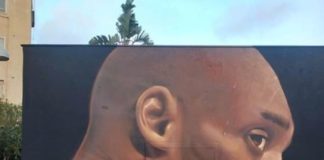 Jorit, omaggio a Kobe Bryant: un murale per lui a Napoli