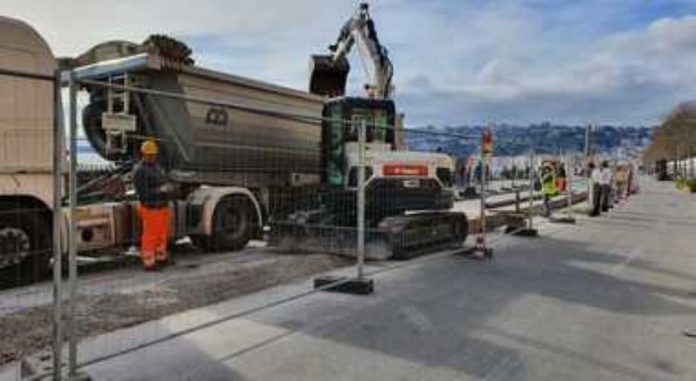 Cantiere sul Lungomare di Napoli: si cerca di chiudere entro questa settimana