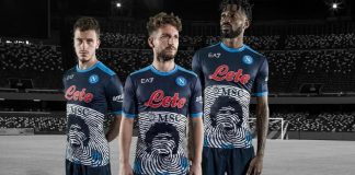 Calcio Napoli, una maglia celebrativa per ricordare Maradona