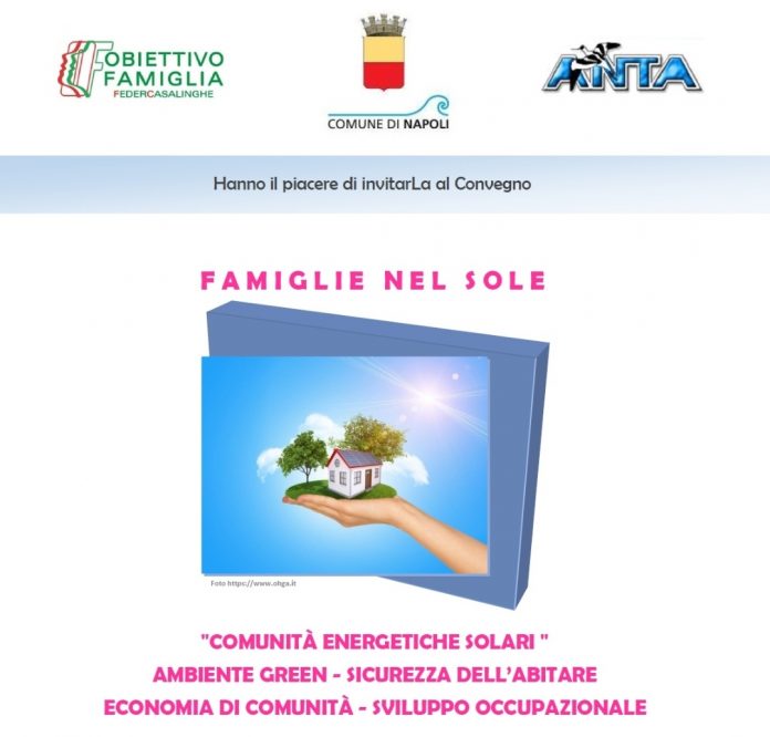 Al Maschio Angioino il convegno "Famiglie nel Sole" per informare sull'utilizzo dell'energia solare