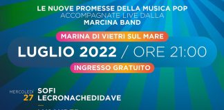 A Marina di Vietri sul Mare 5 giorni di musica pop. Ingresso gratuito