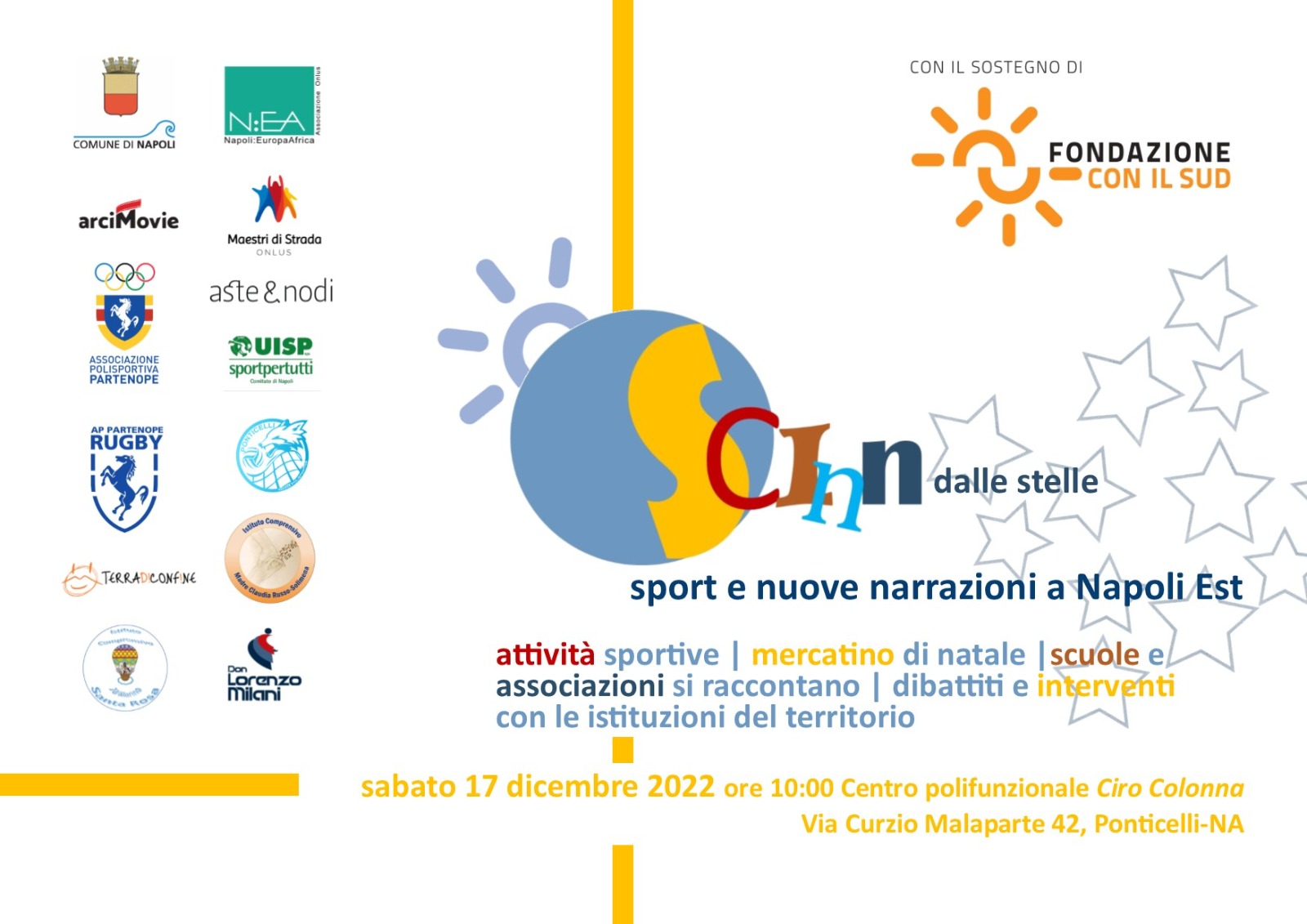 Napoli Est, sport e narrazioni insieme a giovani e scuole