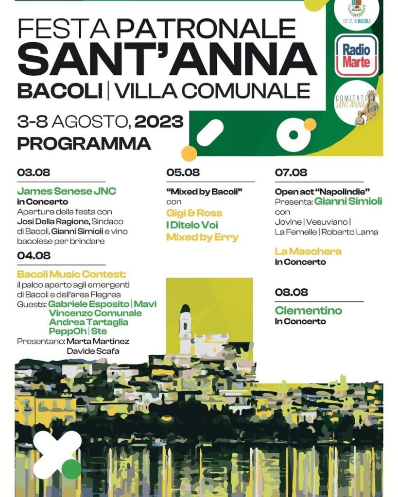 Bacoli, al via il 3 agosto la Festa di Sant'Anna