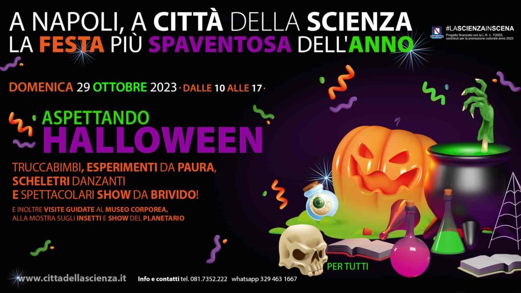 Halloween a Città della Scienza domenica 29 ottobre