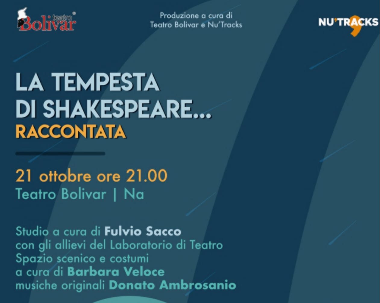 Al Teatro Bolivar andrà in scena 