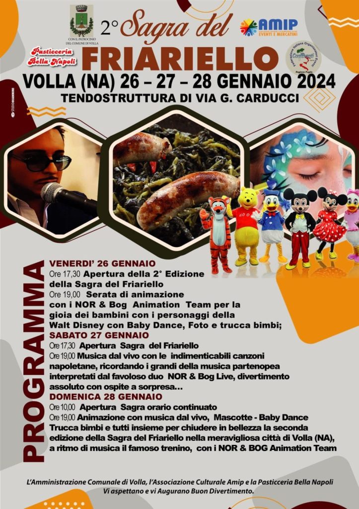 Sagre in Campania 2024, tutti gli appuntamenti dal 25 al 28 gennaio