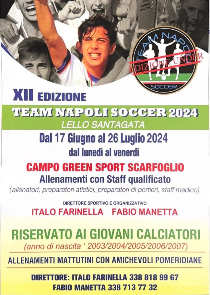 Al Centro Sportivo Green Sport Scarfoglio lo stage per giovani calciatori