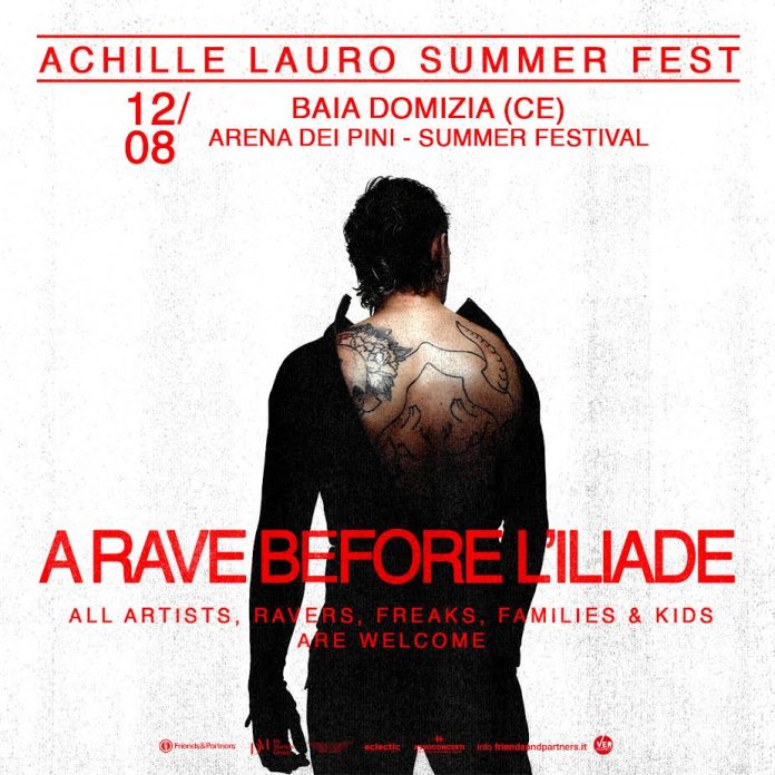 Achille Lauro: il concerto a Baia Domizia il 12 agosto