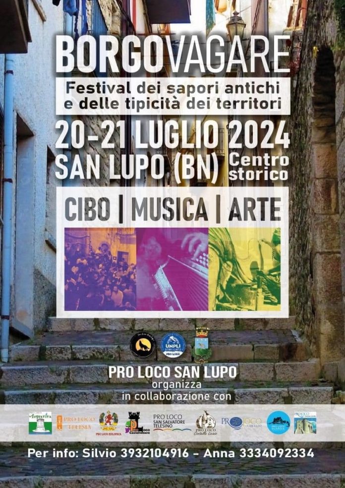 San Lupo: il 20 e 21 luglio il festival Borgo Vagara