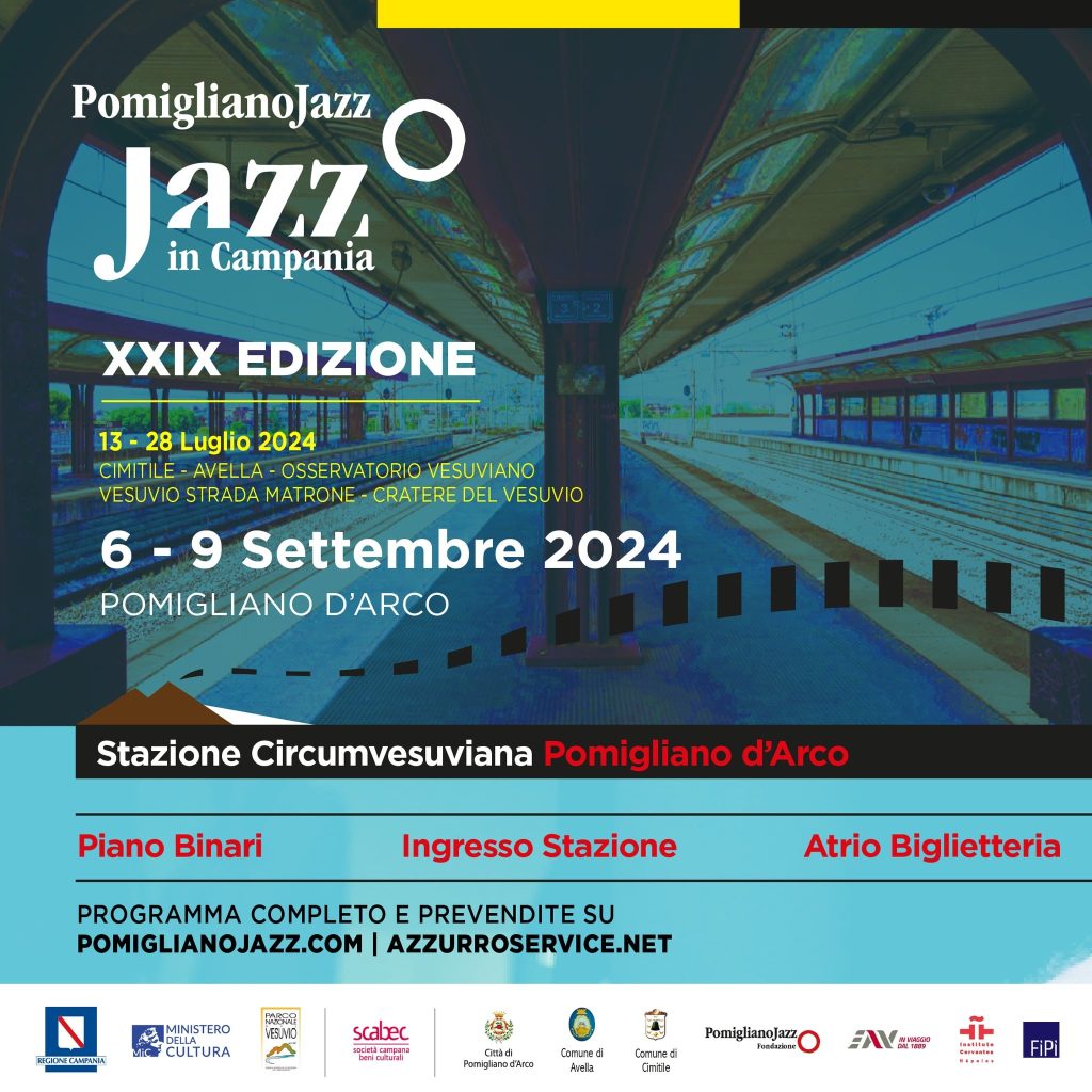 Pomigliano Jazz, dal 6 al 9 settembre concerti e dj set nella Stazione della Circumvesuviana di Pomigliano d'Arco