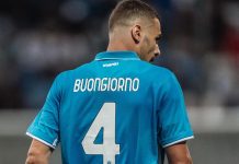 Calcio Napoli, tendinopatia per Buongiorno