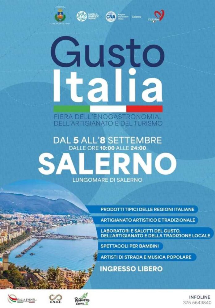 Gusto Italia, 4 giorni sul Lungomare di Salerno