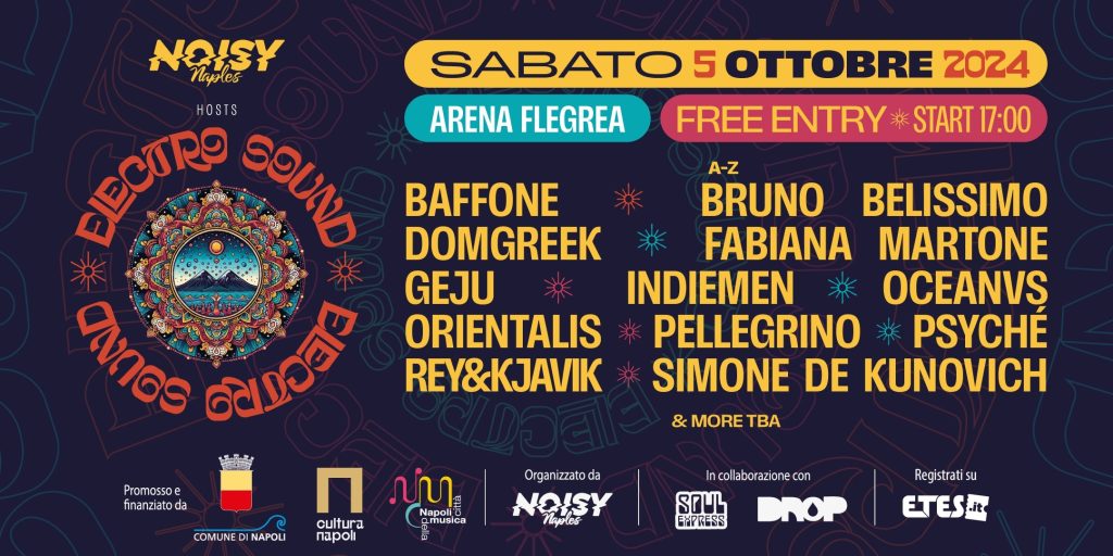 Arena Flegrea: il 5 ottobre arriva "Electro Sound"