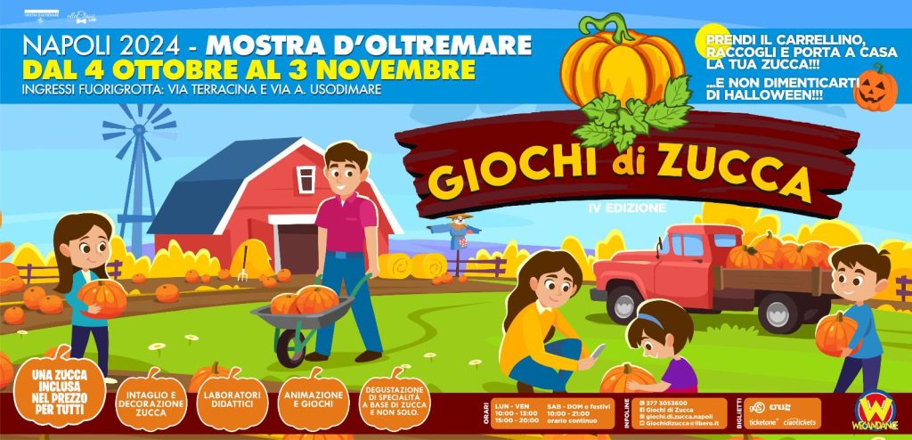 Giochi di Zucca dal 4 ottobre nella Pineta della Mostra d'Oltremare