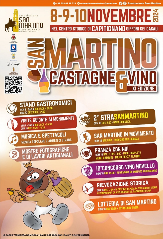 San Martino: castagne e vino, al via l'undicesima edizione