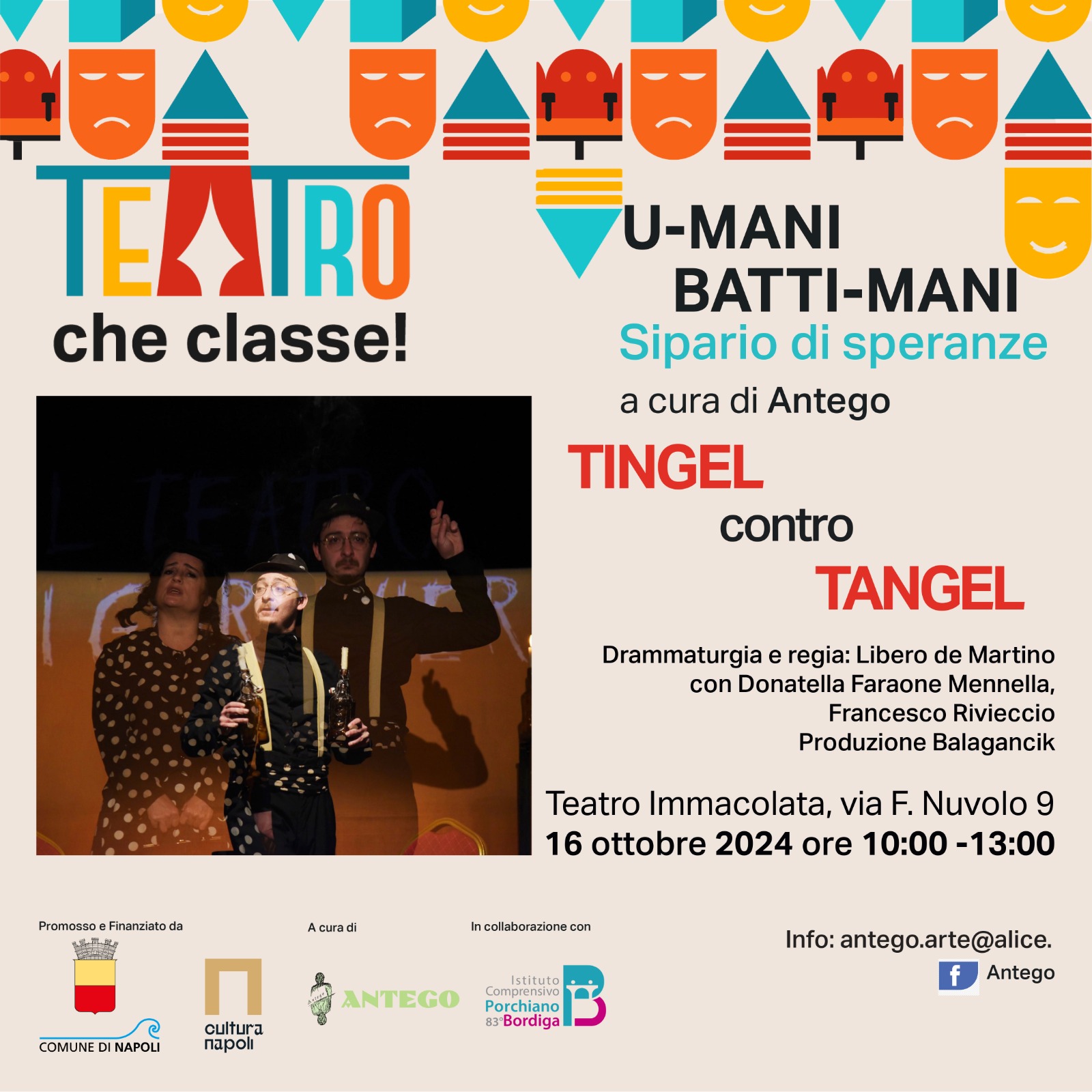 Al Teatro Immacolata parte il progetto Teatro Che Classe!