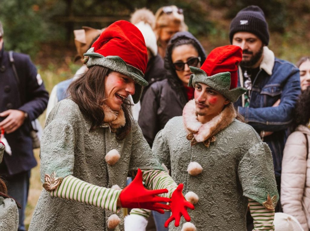 A Licola passeggiando con Babbo Natale per un Pic Nic da Favola