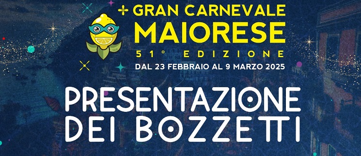 Gran Carnevale di Maiori, la presentazione dei bozzetti dei carri allegorici 2025