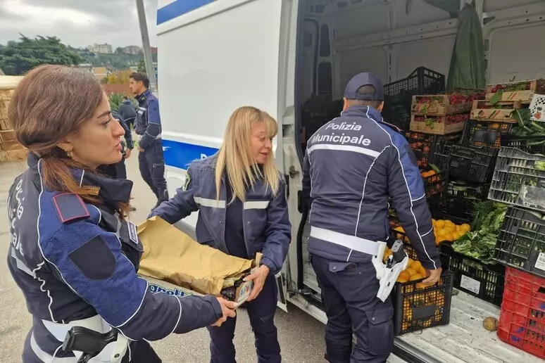 Napoli, vendita abusiva di frutta e verdura: sequestrati 20 quintali di merce