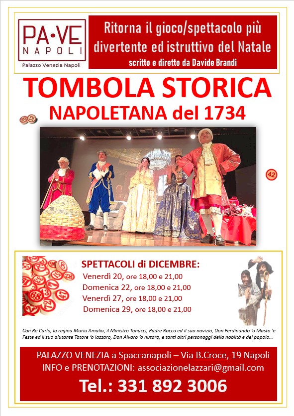 Ritorna la Tombola Storica Napoletana del 1734