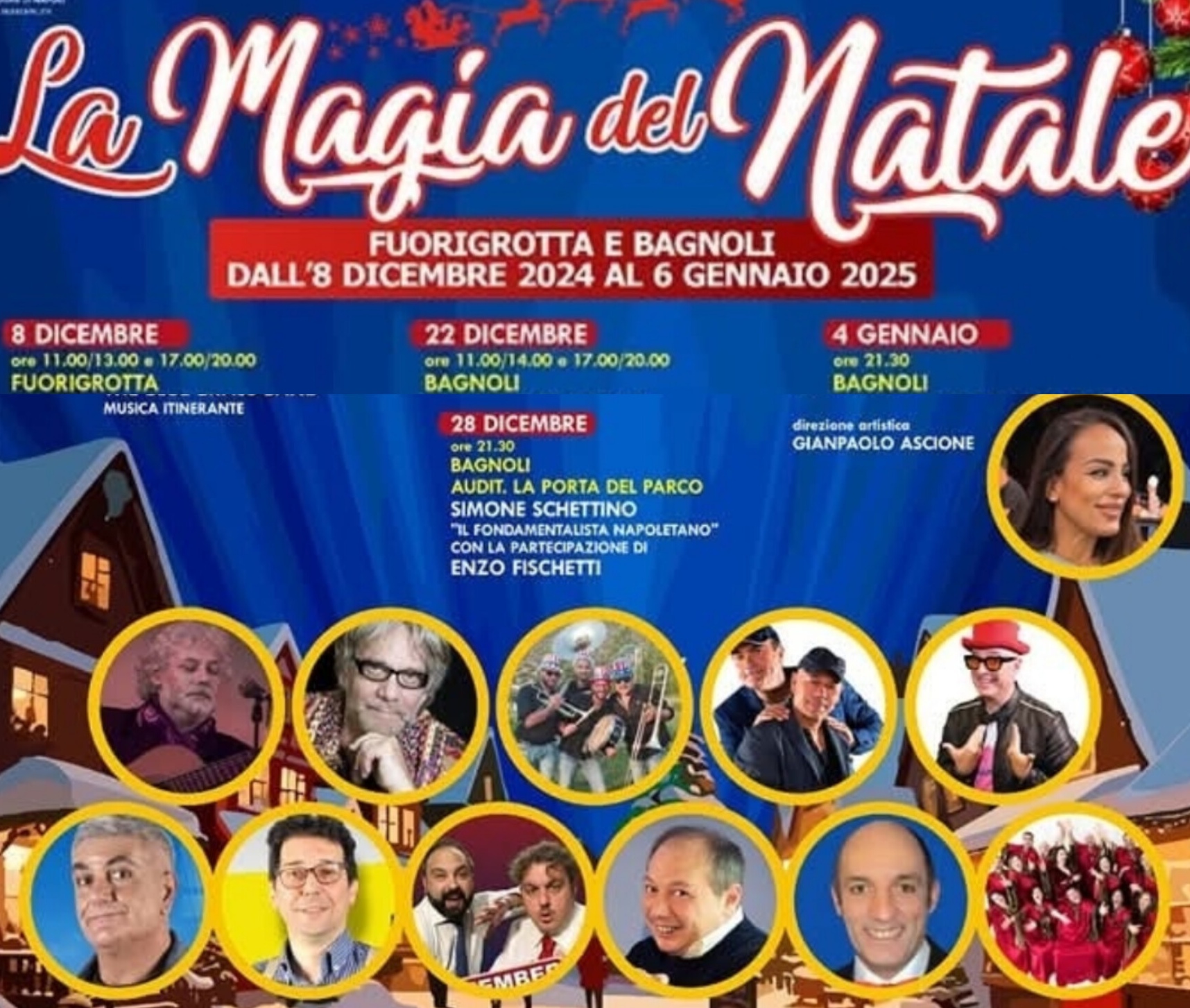 Magia del Natale, eventi natalizi gratuiti tra Bagnoli e Fuorigrotta. Programma completo