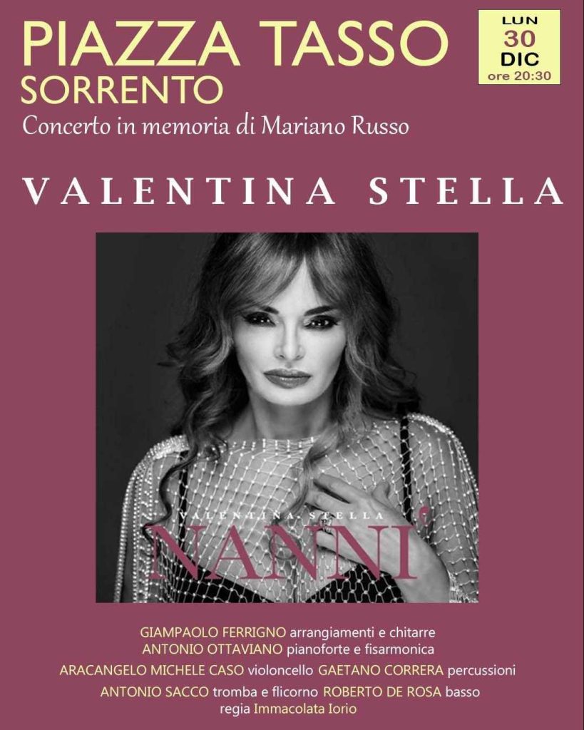 Valentina Stella a Sorrento in Concerto per Mariano Russo