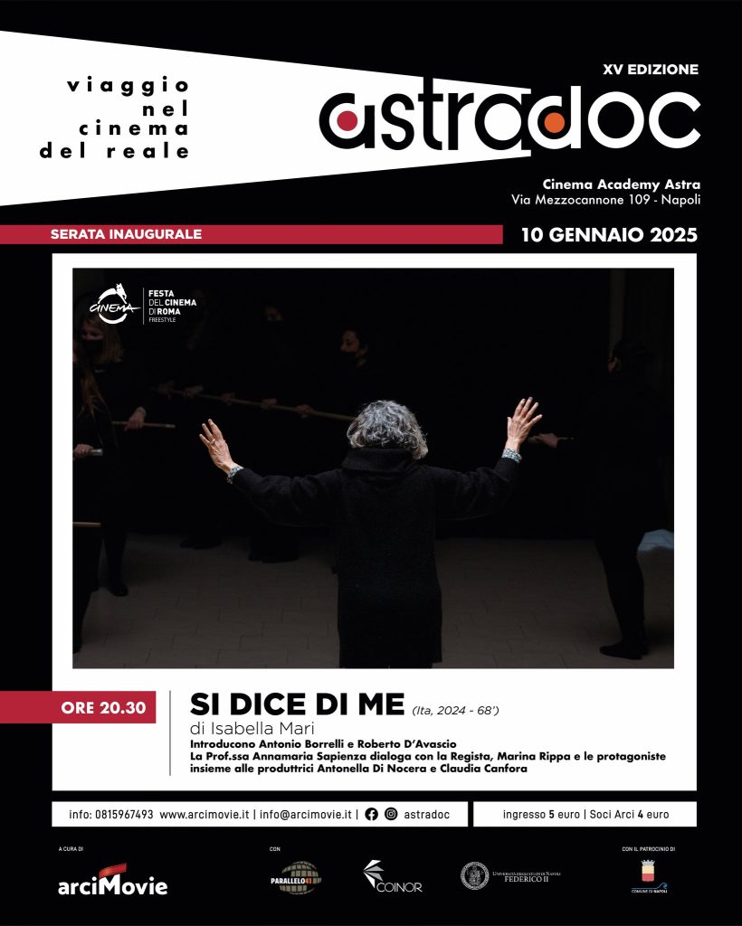 AstraDoc apre a Napoli XV edizione con “Si dice di me” di Isabella Mari