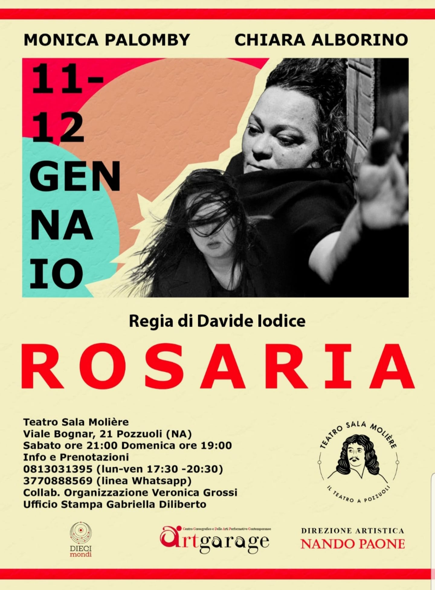 Al Teatro Sala Molière di Pozzuoli in scena “Rosaria” di Davide Iodice