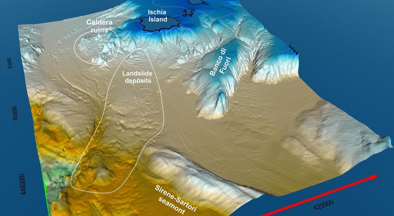 Campi Flegrei, scoperto un antico vulcano sommerso al largo della costa