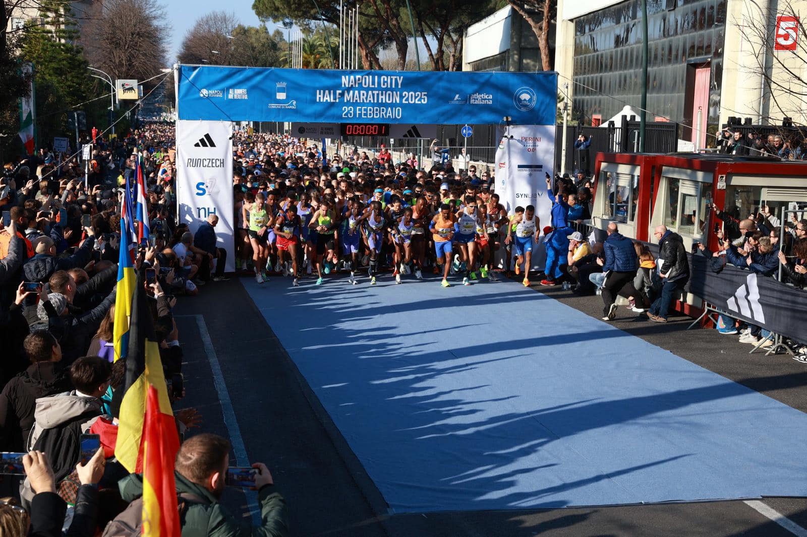 Napoli City Half Marathon, vittoria dei keniani Emmanuel Wafula e Sheila Jerotich