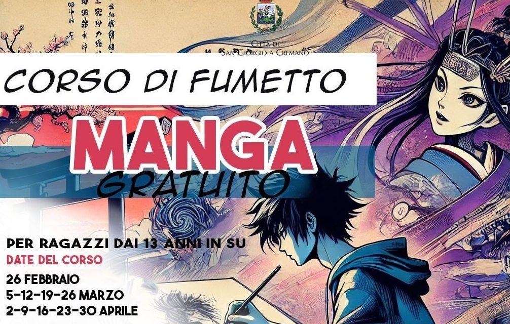 San Giorgio a Cremano, 'Manga Academy': al via il corso gratuito di disegno fumettistico