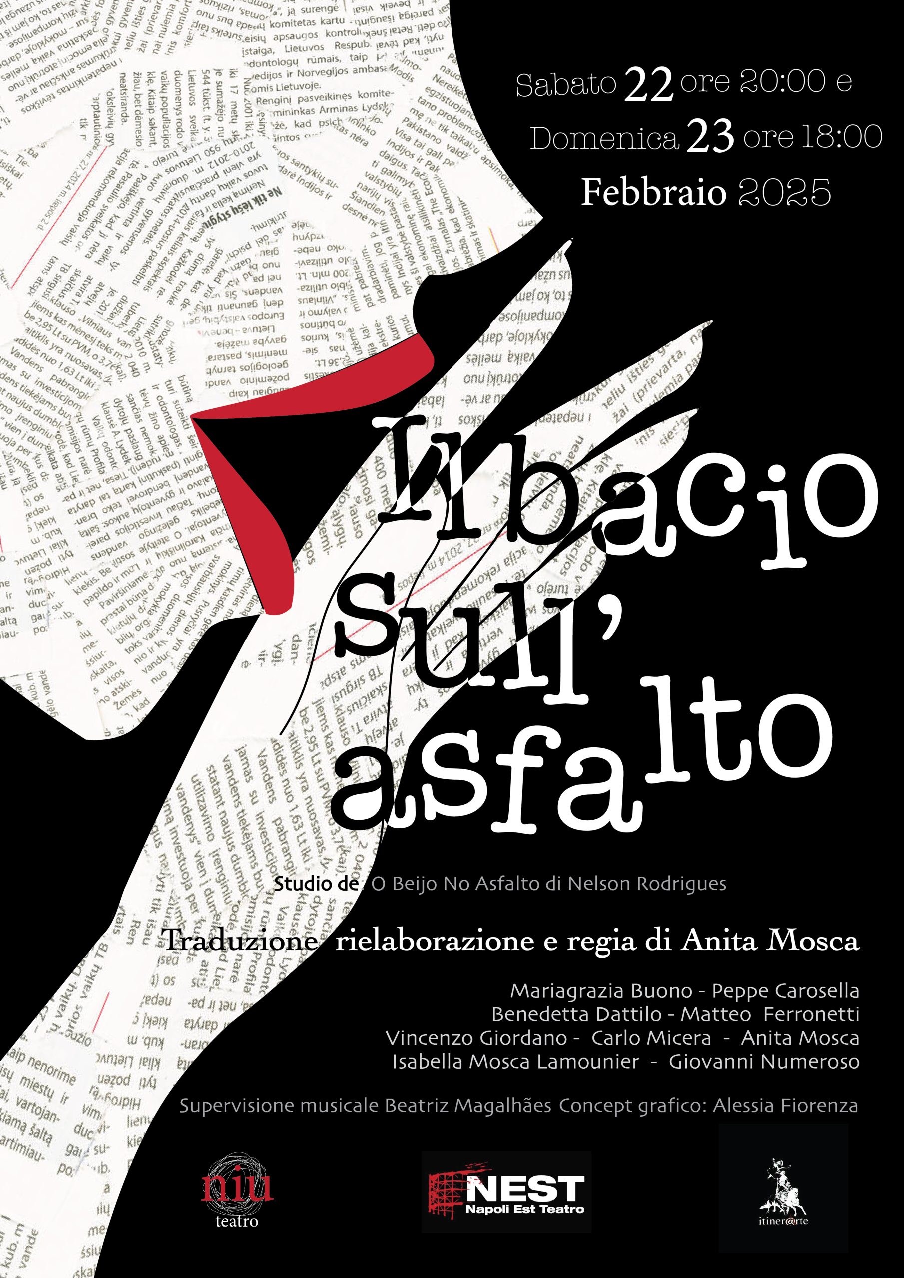 Al Teatro NEST lo spettacolo "Il Bacio sull'asfalto" di Nelson Rodrigues