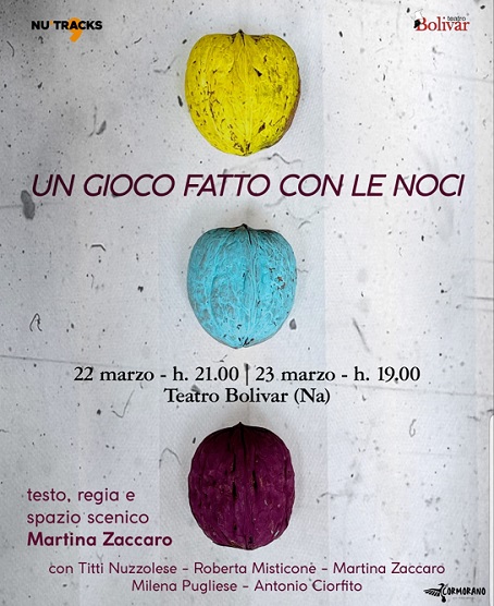 Teatro Bolivar, arriva “Un GIOCO fatto con le NOCI” di e con Martina Zaccaro