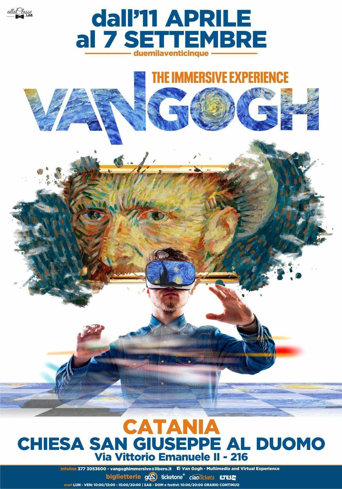 Van Gogh dall'11 aprile torna a Catania nella Chiesa di San Giuseppe al Duomo